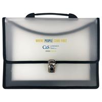 Executive Two Pocket Carry Case with 3” Gusset & Carry Handle
